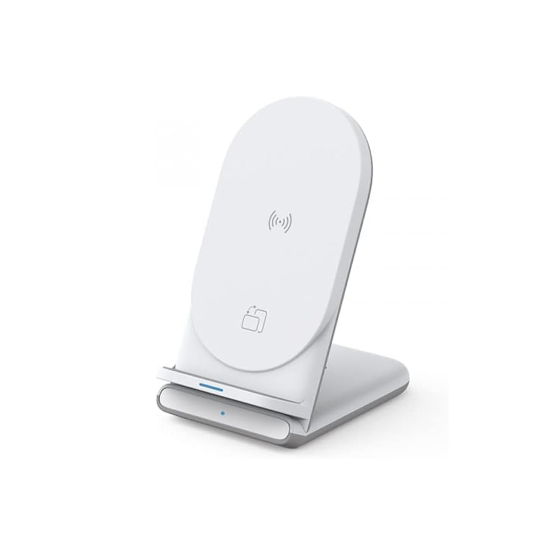 WIWU Power Air 18W 2 In 1 Wireless Charger - White in Qatar WIWU Power Air 18W 2 In 1 Wireless Charger - White in Qatar